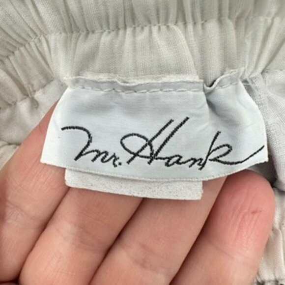 Vintage 70s Black and White‎ Checkered Hankerchief Elastic Waist Belted Size S/M - Picture 4 of 6